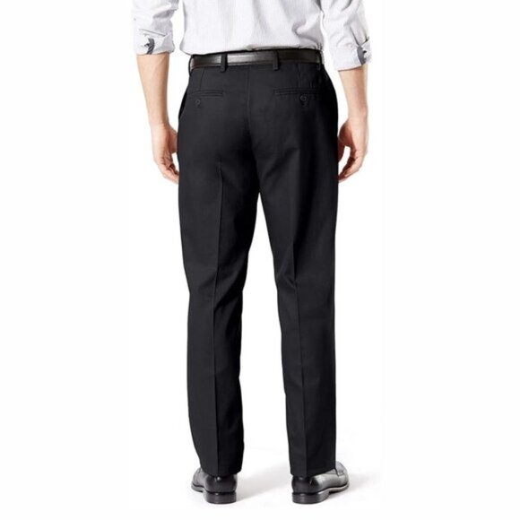 Dockers Mens Signature Khaki Classic Fit Size 34 Lux Cotton Stretch Flex Comfort - Picture 3 of 8